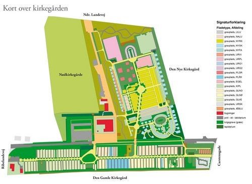 Kort over Tønder Kirkegård